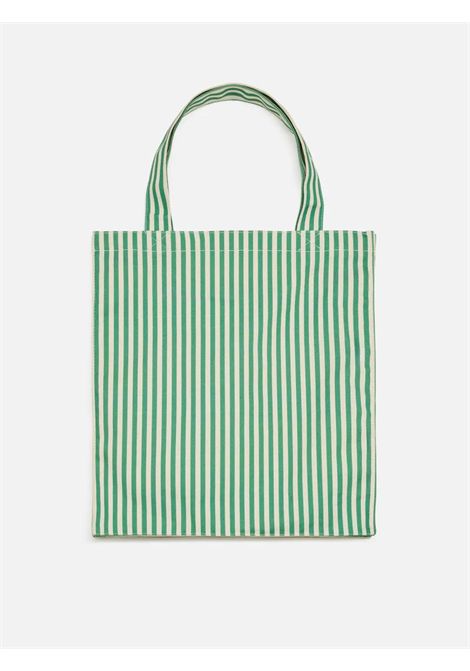 Borsa in cotone con logo SAINT BARTH | EBAG001 ESSENTIAL BAG01462H STRIPES 57